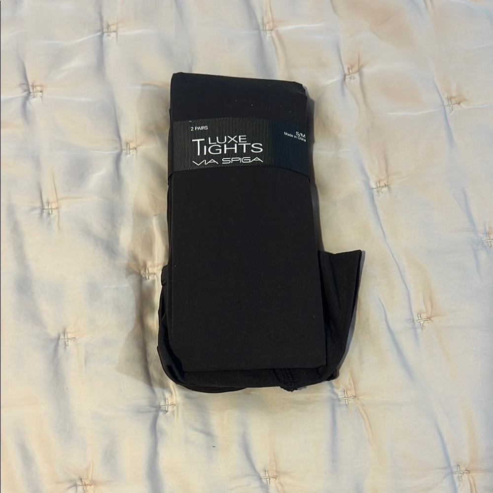 Via Spiga Women’s Tights- Two Pair Pack (Brown)